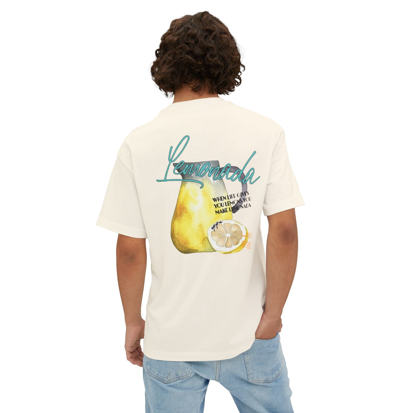 Oppa Lemonada Unisex Oversized Boxy Graphic Tee