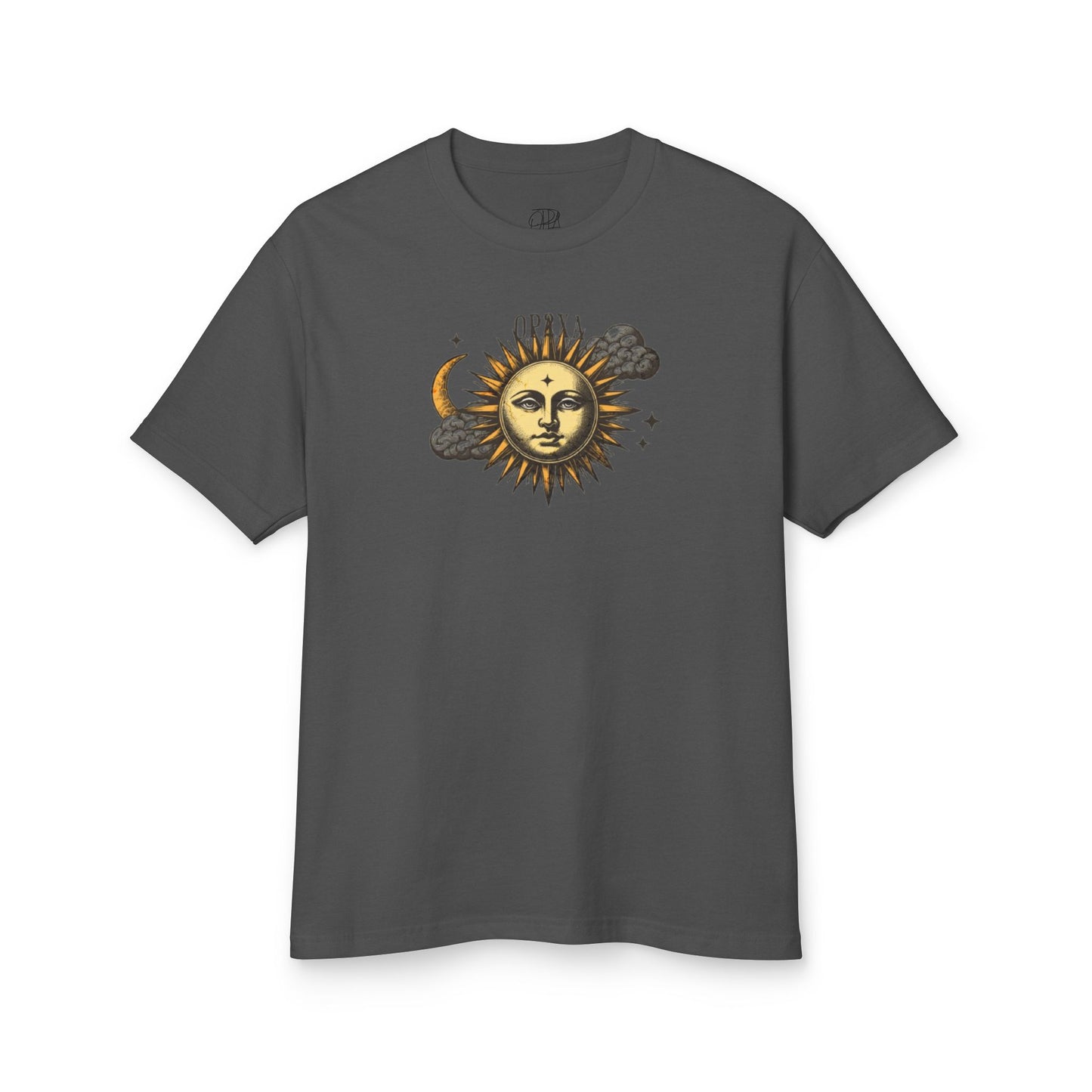 Oppa Sun and Clouds Unisex Heavyweight Cotton Graphic Tee