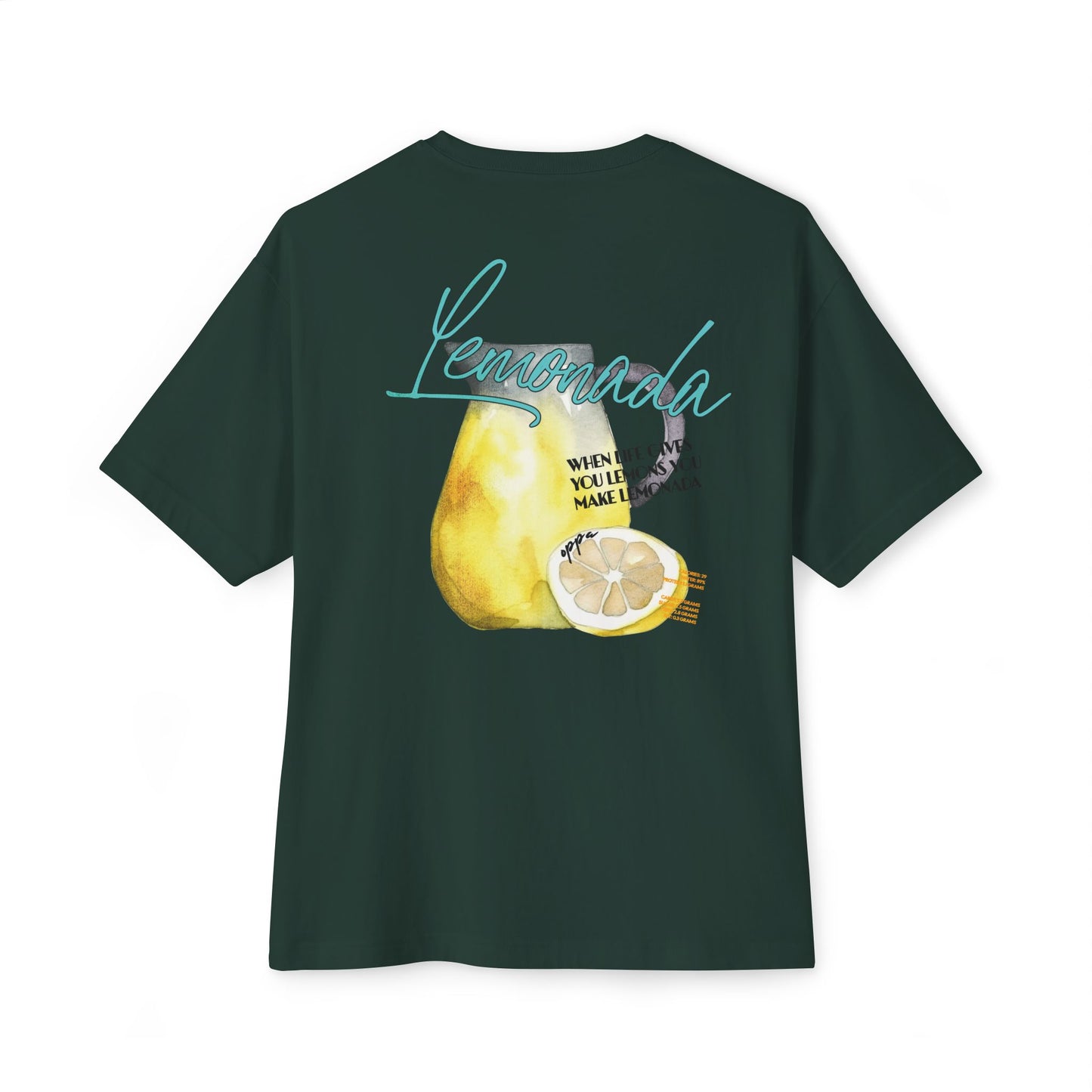 Oppa Lemonada Unisex Oversized Boxy Graphic Tee