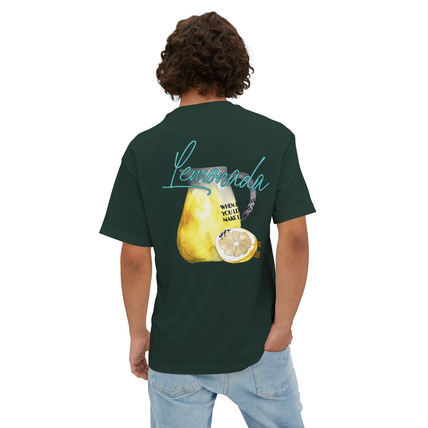 Oppa Lemonada Unisex Oversized Boxy Graphic Tee