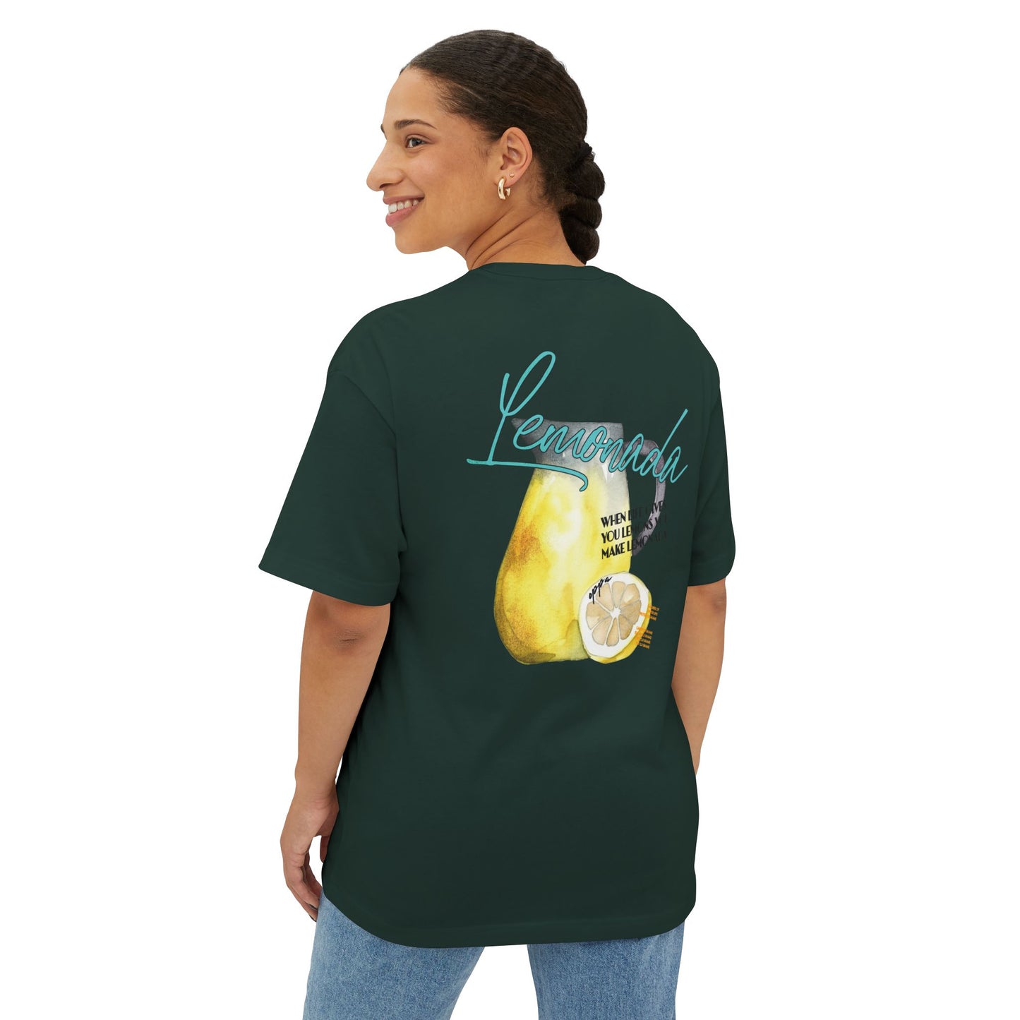 Oppa Lemonada Unisex Oversized Boxy Graphic Tee