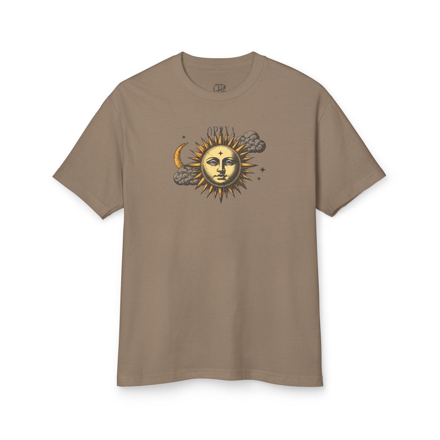 Oppa Sun and Clouds Unisex Heavyweight Cotton Graphic Tee