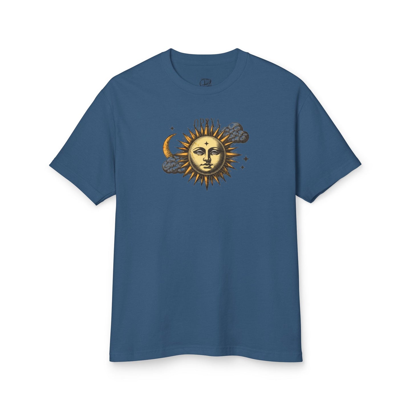 Oppa Sun and Clouds Unisex Heavyweight Cotton Graphic Tee