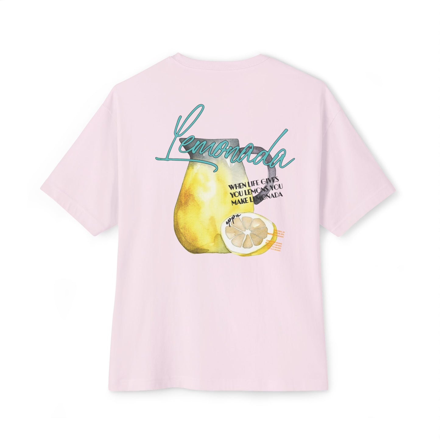 Oppa Lemonada Unisex Oversized Boxy Graphic Tee