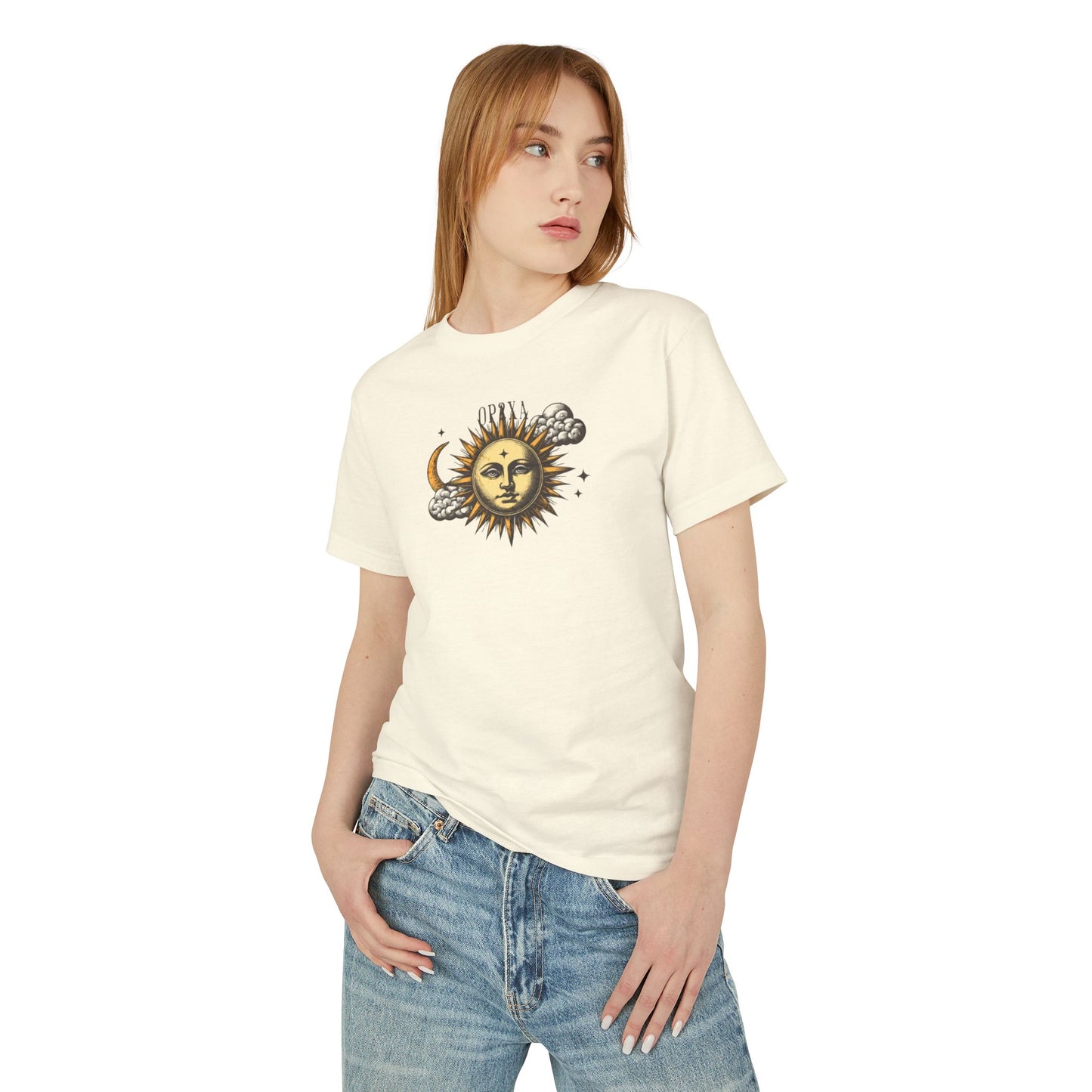 Oppa Sun and Clouds Unisex Heavyweight Cotton Graphic Tee