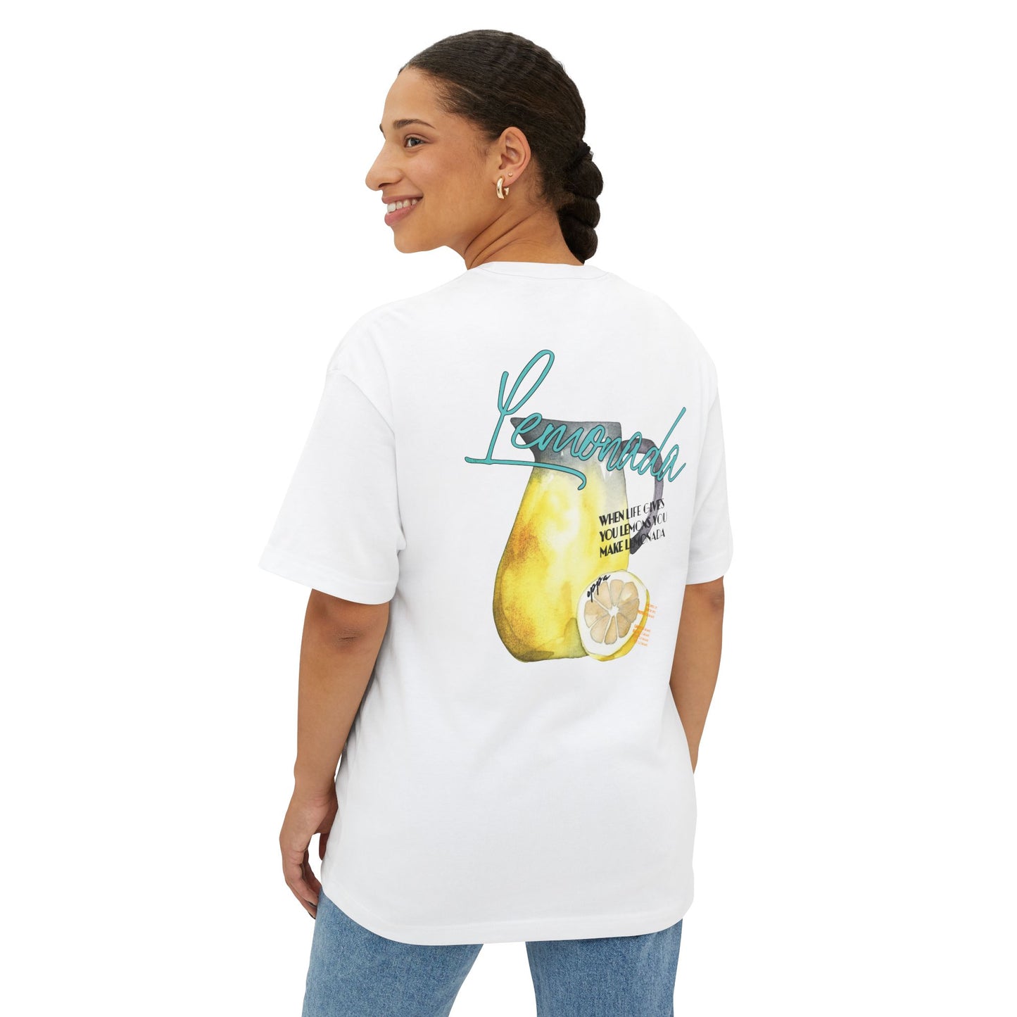 Oppa Lemonada Unisex Oversized Boxy Graphic Tee