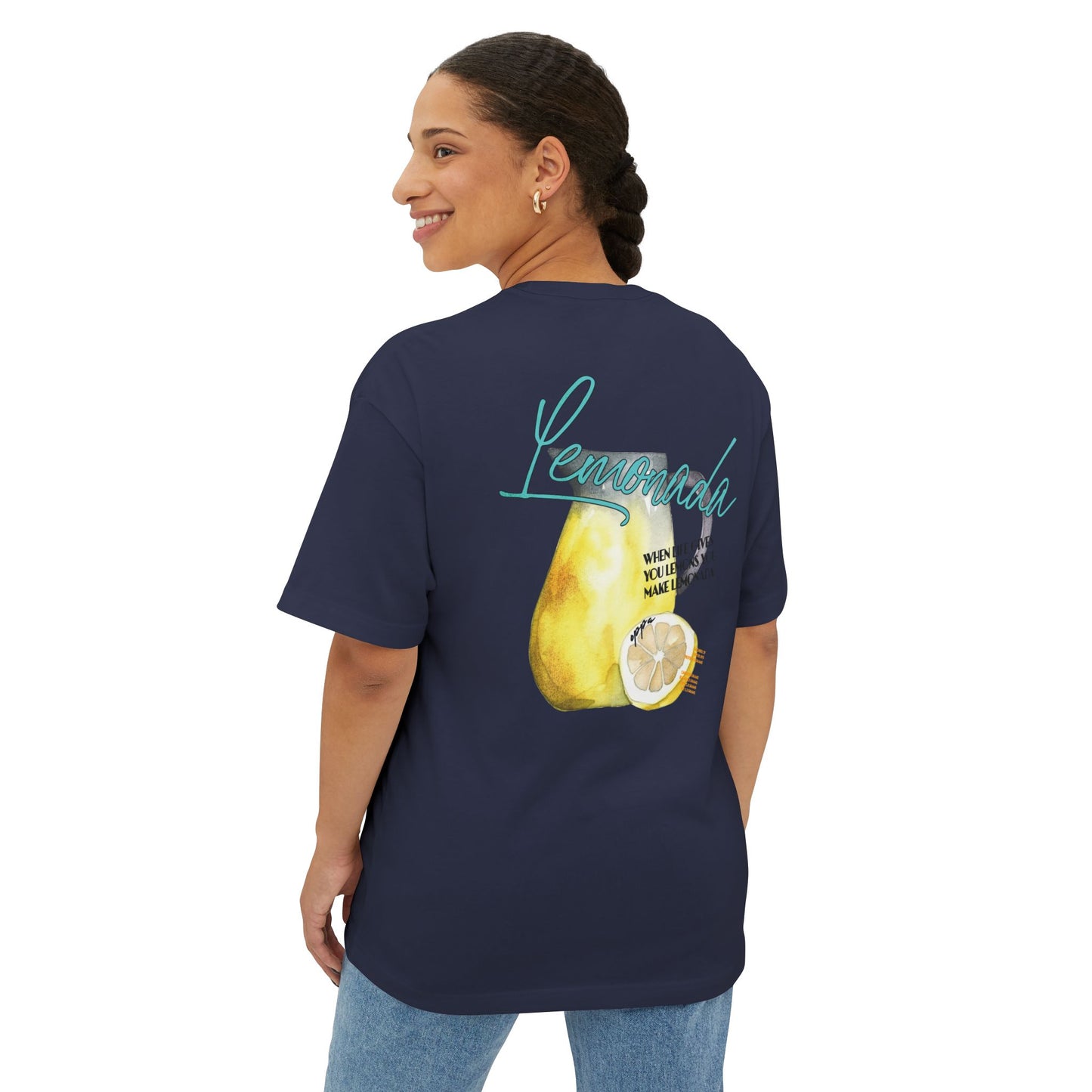 Oppa Lemonada Unisex Oversized Boxy Graphic Tee