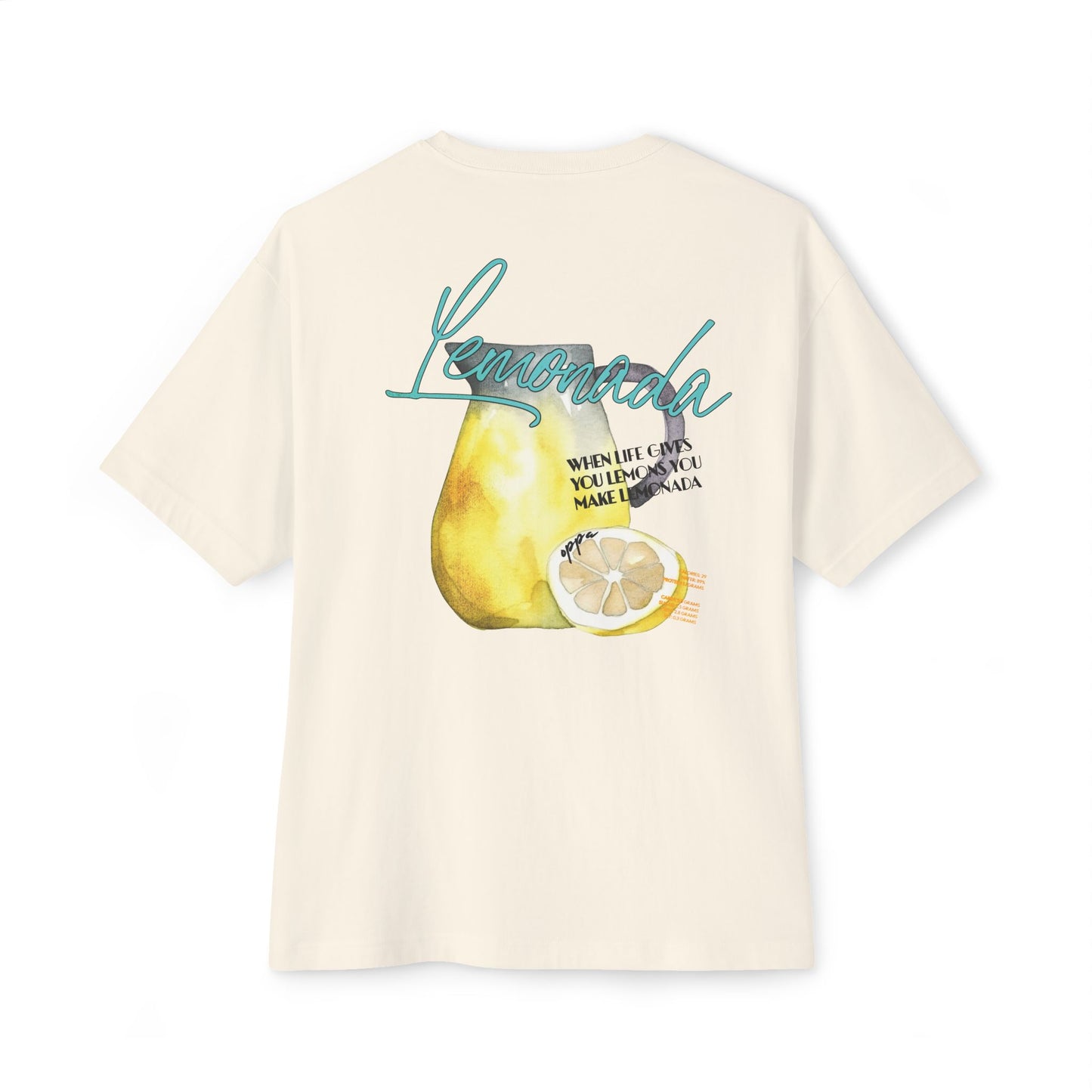Oppa Lemonada Unisex Oversized Boxy Graphic Tee