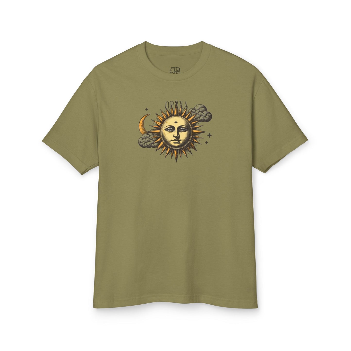 Oppa Sun and Clouds Unisex Heavyweight Cotton Graphic Tee