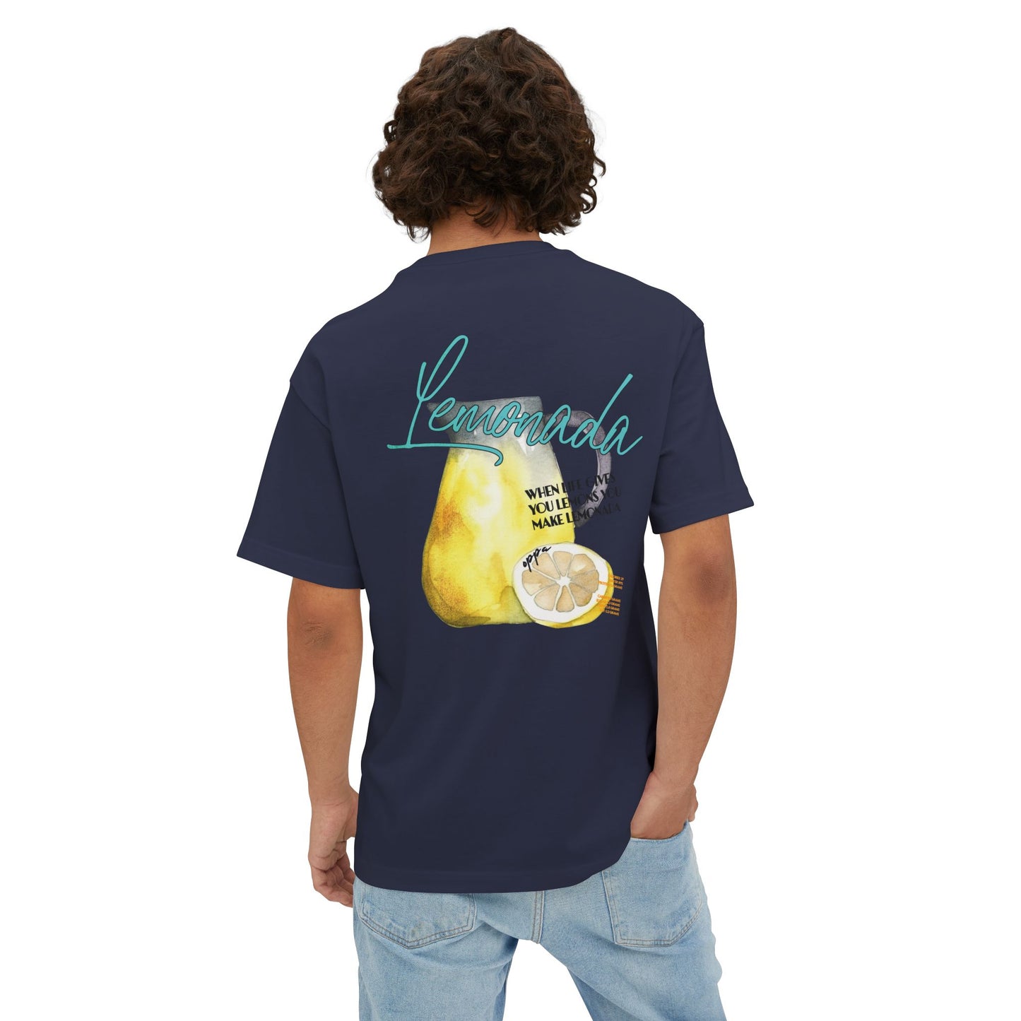Oppa Lemonada Unisex Oversized Boxy Graphic Tee