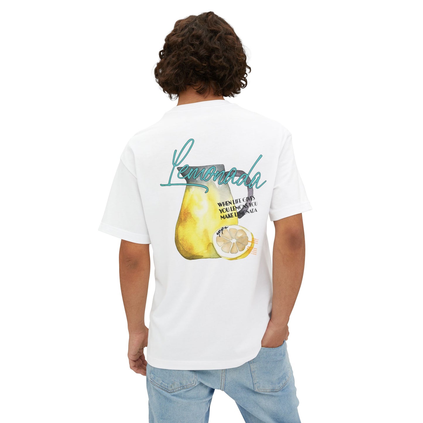 Oppa Lemonada Unisex Oversized Boxy Graphic Tee