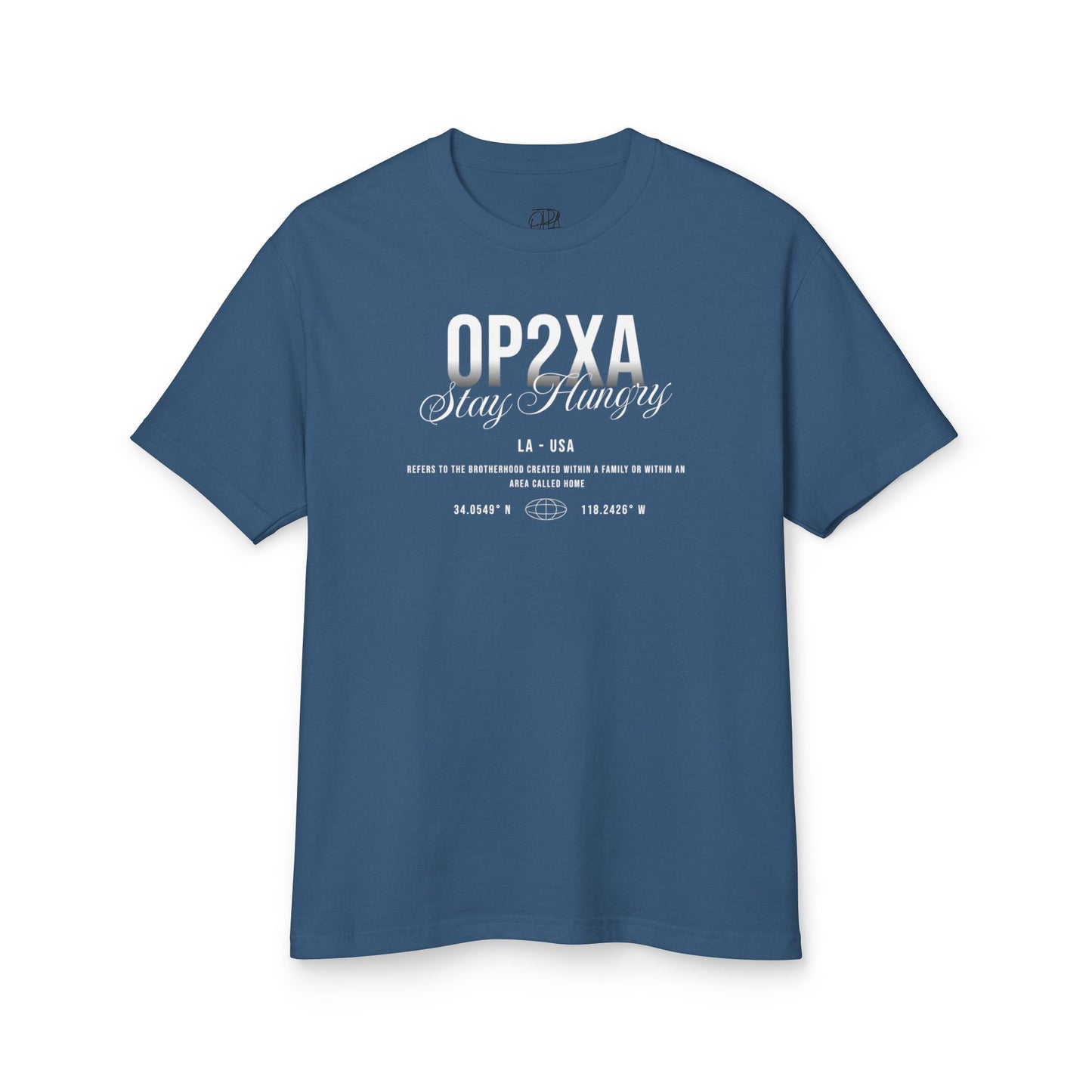 Oppa Stay Hungry Unisex Heavyweight Cotton Graphic Tee