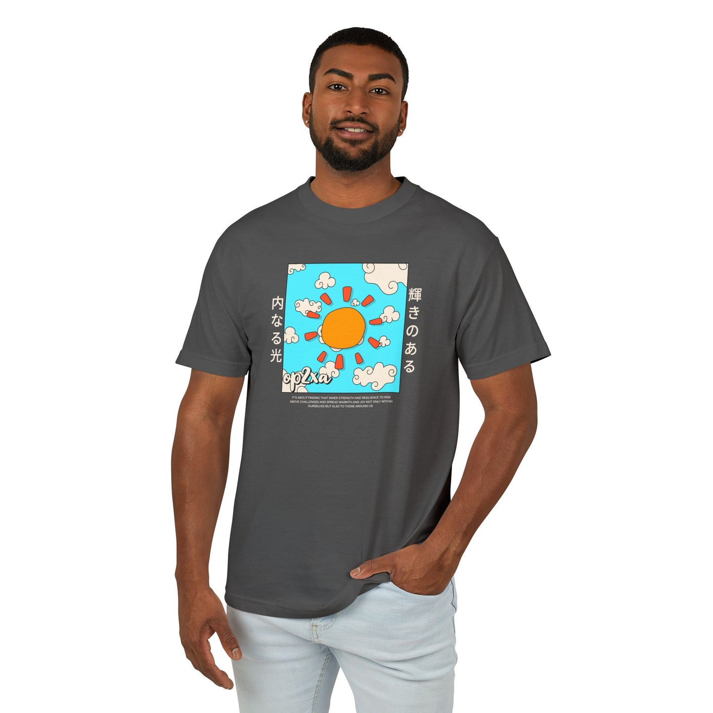 Oppa Japanese Sun Unisex Heavyweight Cotton Graphic Tee