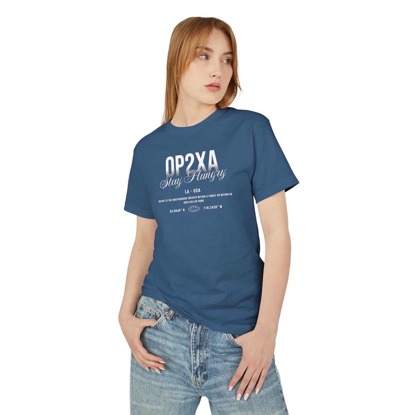 Oppa Stay Hungry Unisex Heavyweight Cotton Graphic Tee