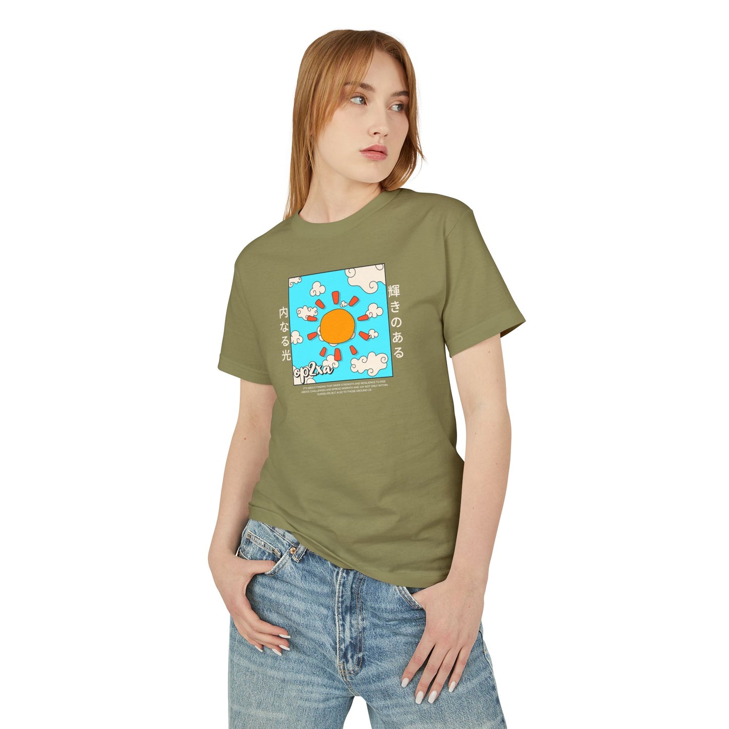 Oppa Japanese Sun Unisex Heavyweight Cotton Graphic Tee