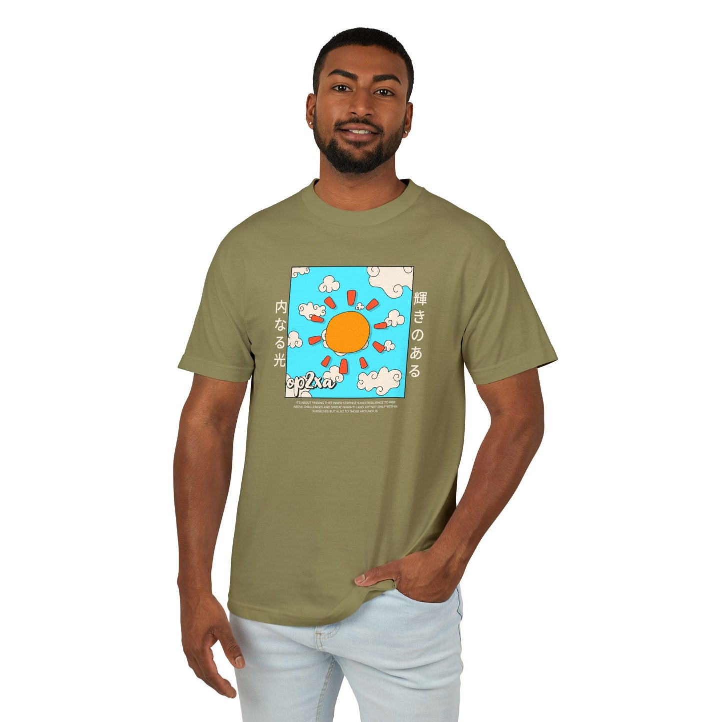 Oppa Japanese Sun Unisex Heavyweight Cotton Graphic Tee