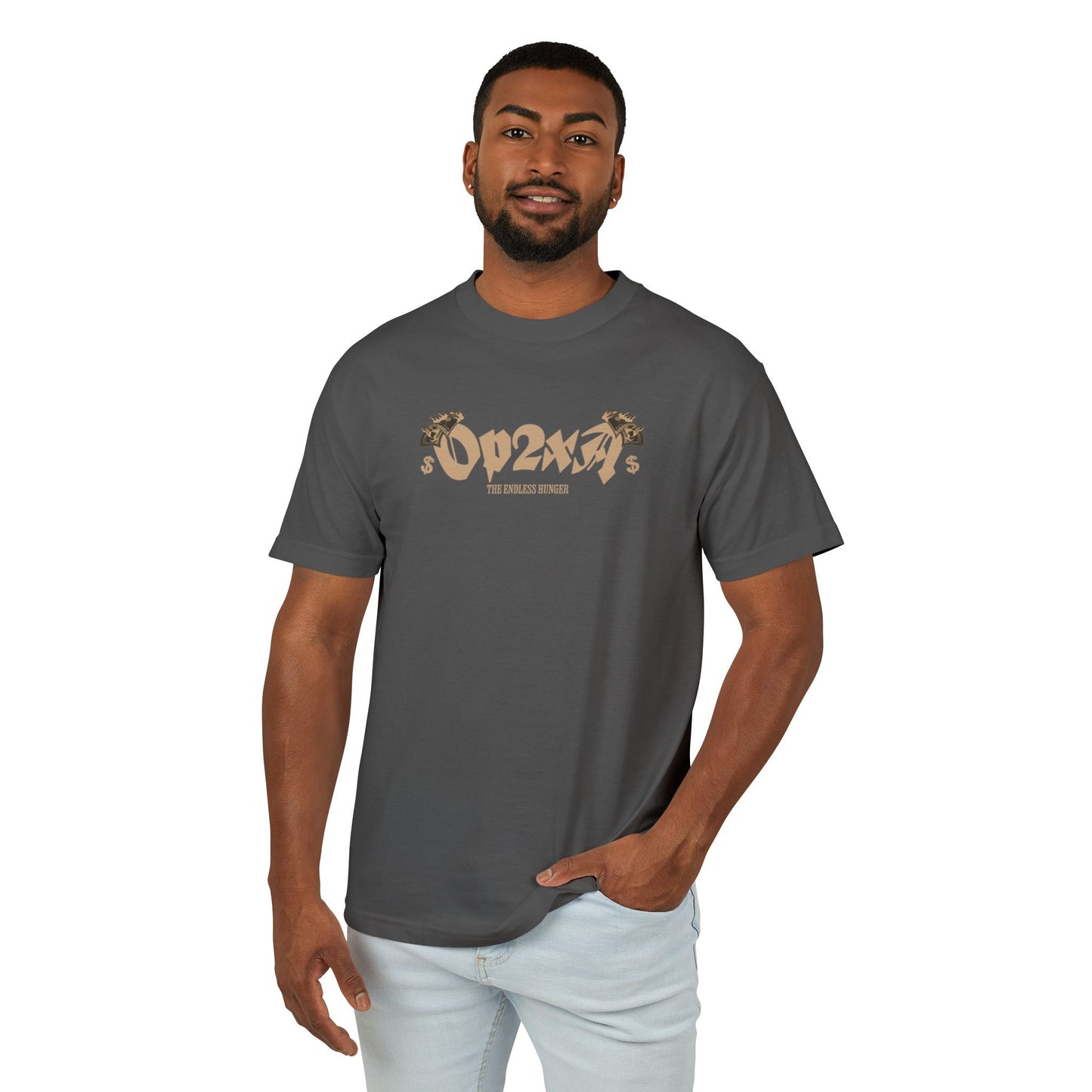 Oppa Vintage Greed Angel Unisex Heavyweight Cotton Graphic Tee