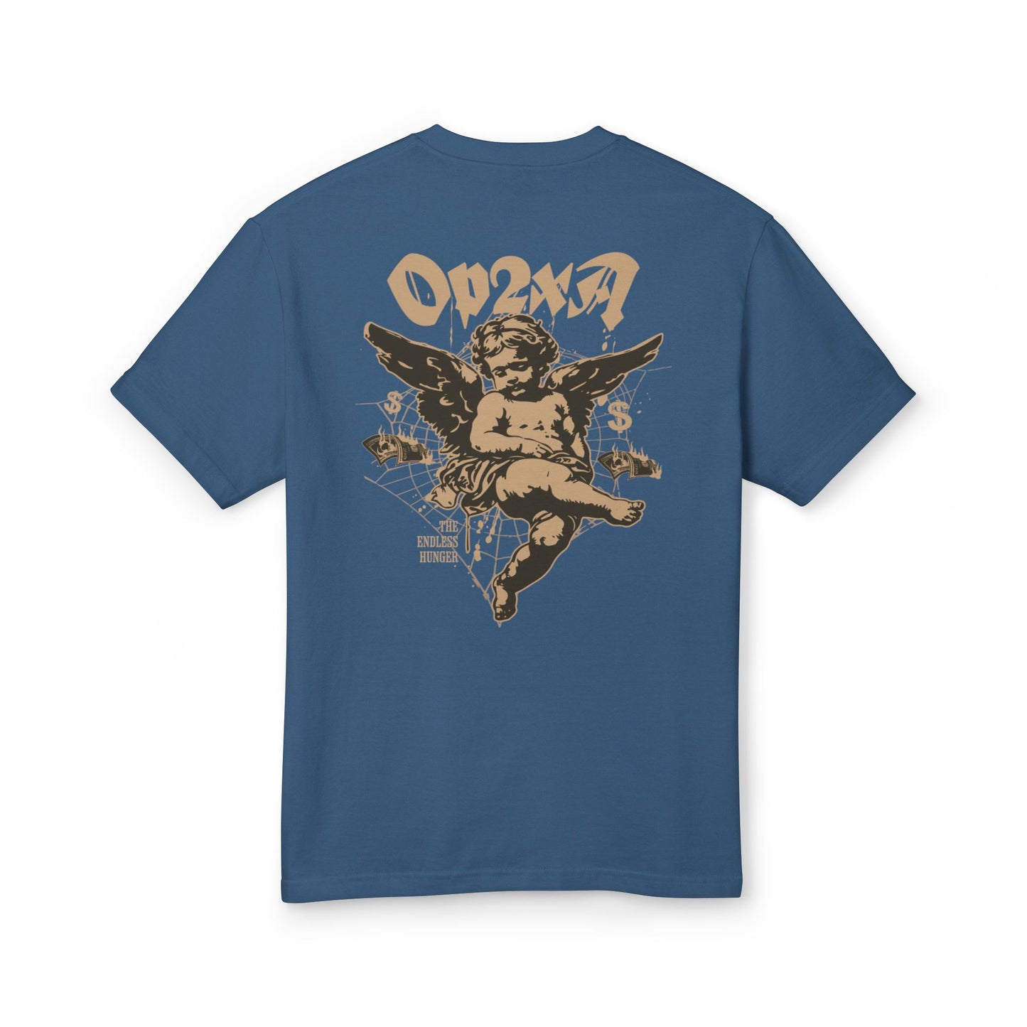 Oppa Vintage Greed Angel Unisex Heavyweight Cotton Graphic Tee