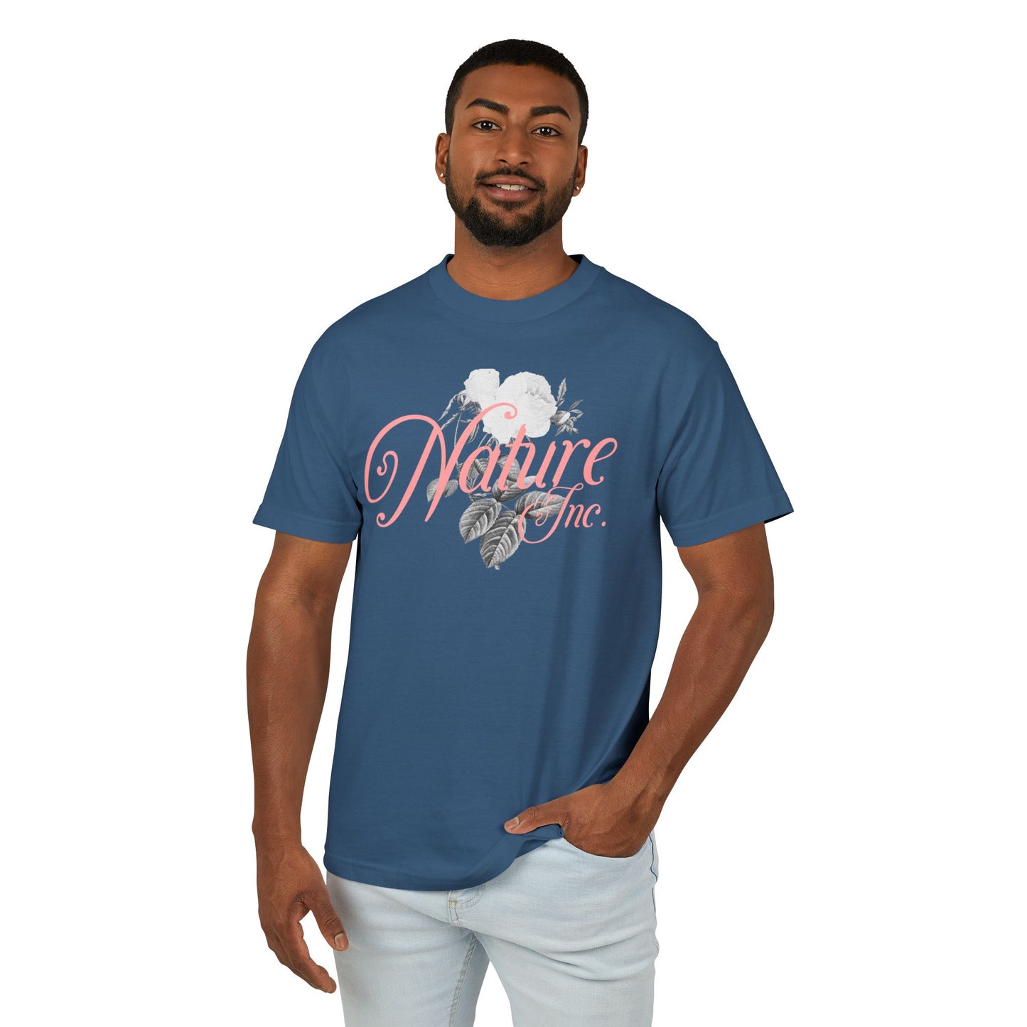 Oppa Nature Inc. Flower Unisex Heavyweight Cotton Graphic Tee