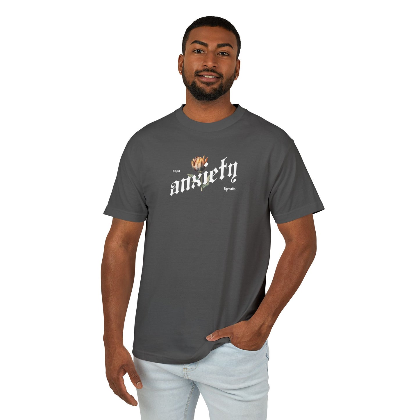 Oppa Anxiety Unisex Heavyweight Cotton Graphic Tee