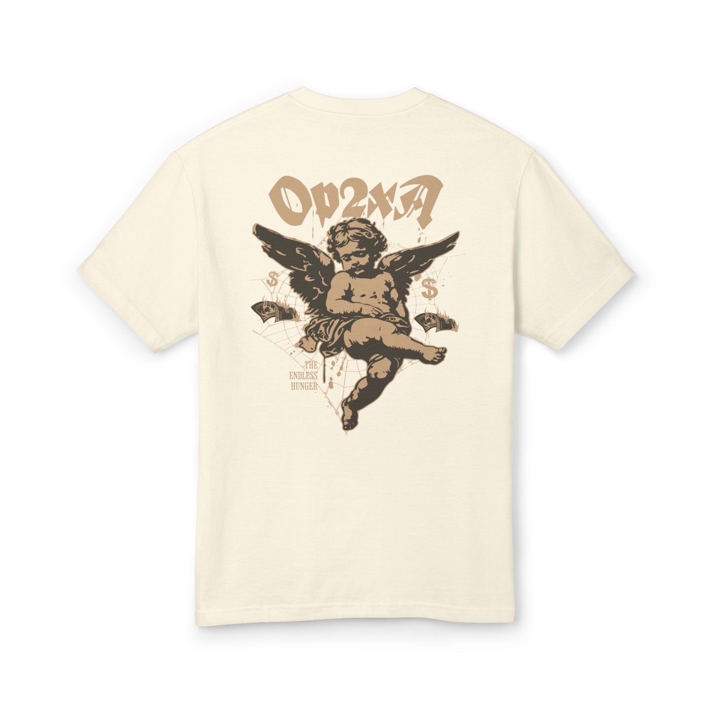Oppa Vintage Greed Angel Unisex Heavyweight Cotton Graphic Tee