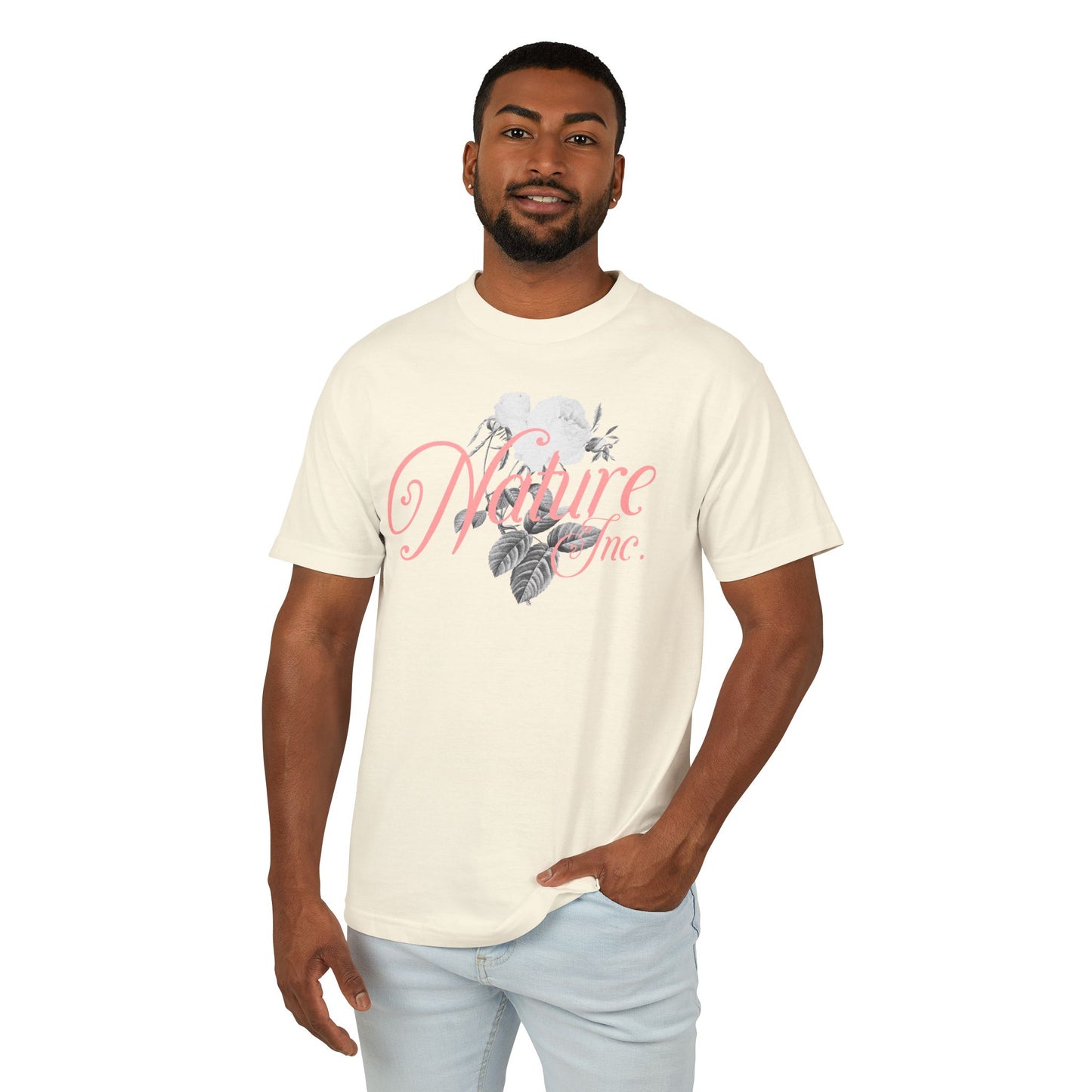 Oppa Nature Inc. Flower Unisex Heavyweight Cotton Graphic Tee