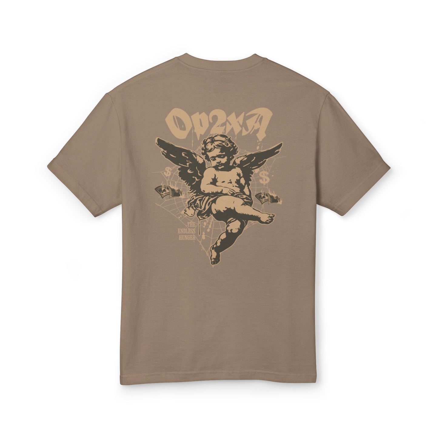 Oppa Vintage Greed Angel Unisex Heavyweight Cotton Graphic Tee