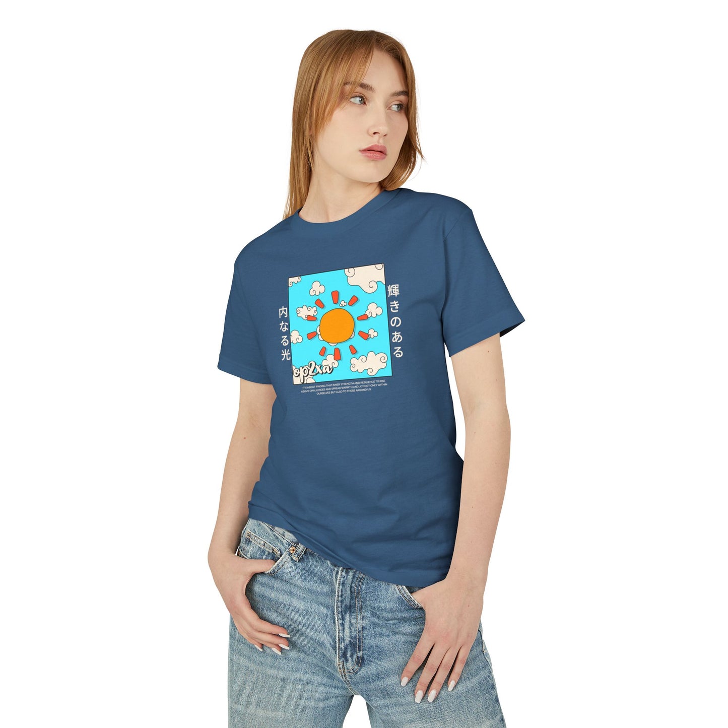 Oppa Japanese Sun Unisex Heavyweight Cotton Graphic Tee