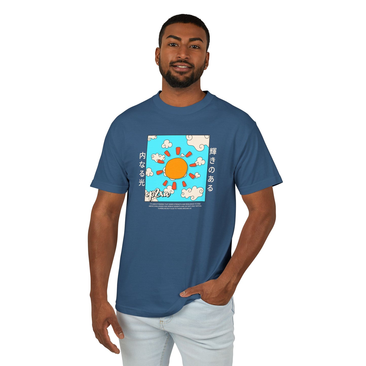 Oppa Japanese Sun Unisex Heavyweight Cotton Graphic Tee