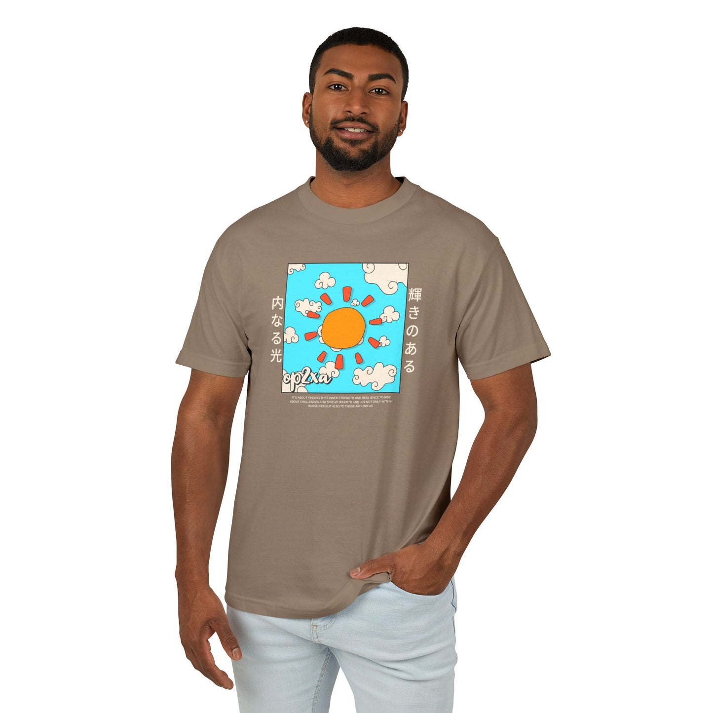 Oppa Japanese Sun Unisex Heavyweight Cotton Graphic Tee